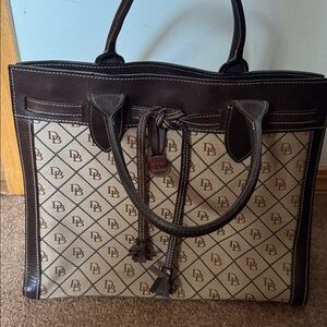 Dooney & Bourke Brown and Tan Tote Bag
